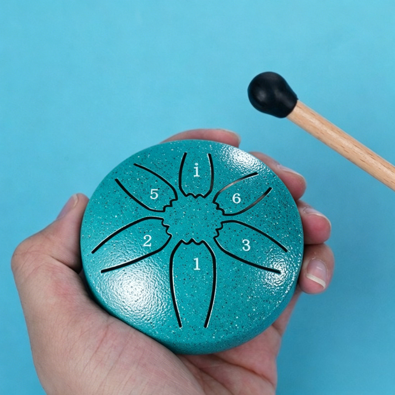 Musical Instrument Percussion - Steel Tongue Drum Portable Rain Drum
