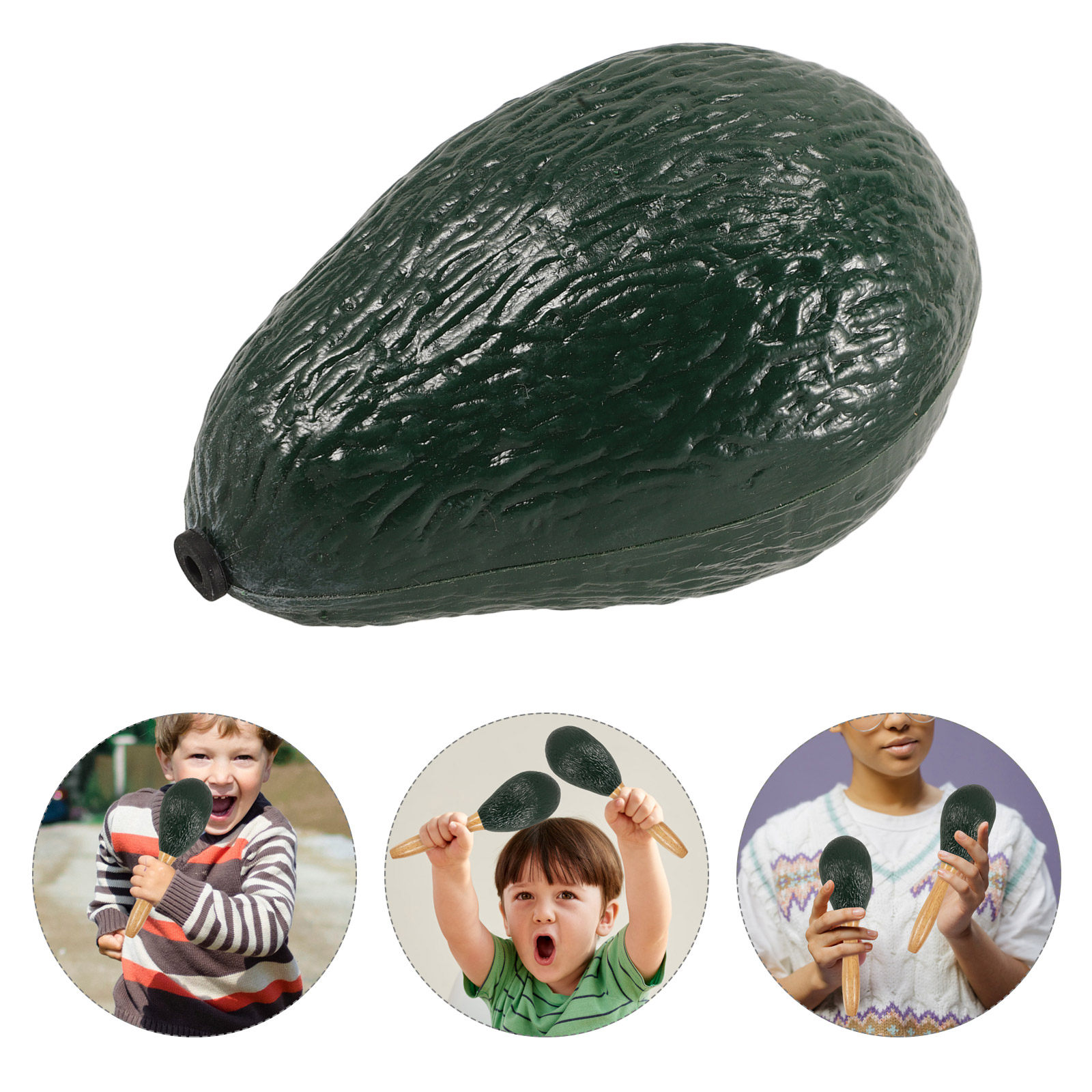 Musical Instrument Maraca - Fruit Shaped Avocado Maracas Musical Instruments