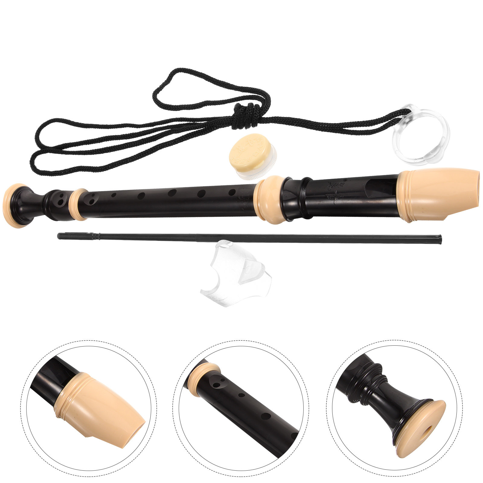 Soprano Recorder Plastic - 1Set German 8-Hole Soprano Recorder Plastic