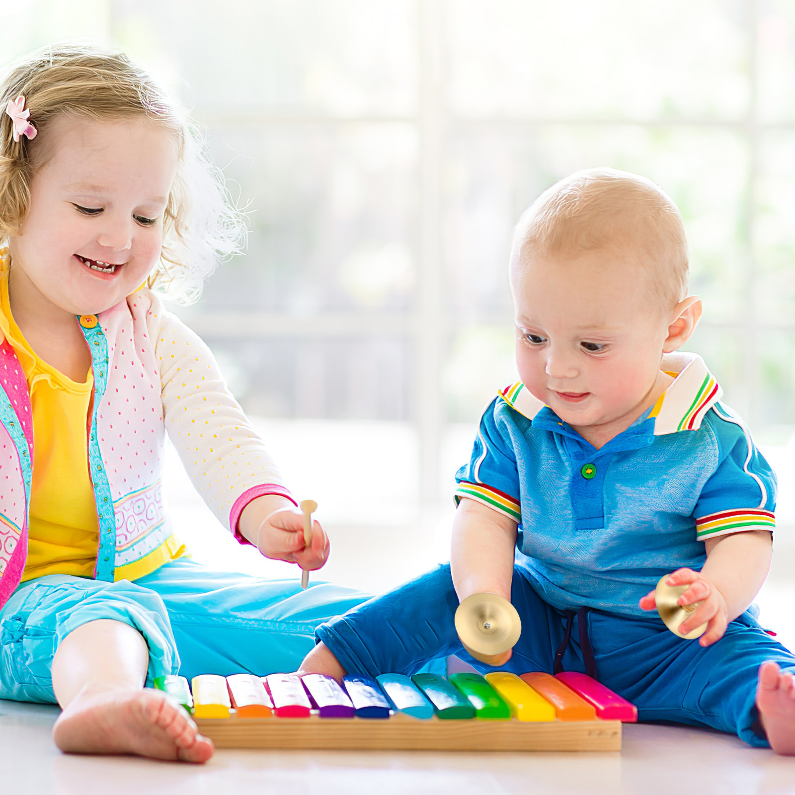 Musical Instrument Percussion - 2Pairs Children Percussion Instruments Finger Cymbals