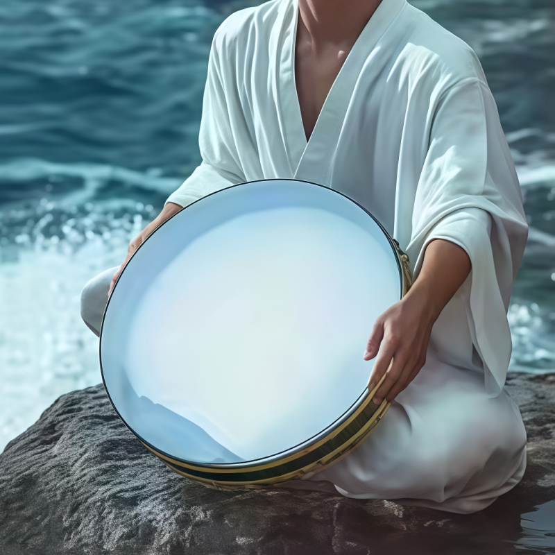Musical Instrument Maraca - Ocean Wave Bead Hand Drum M