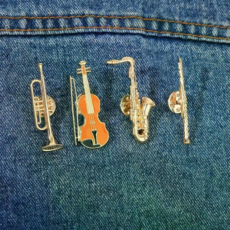 Musical Instrument Jewelry - 1Pcs Symphony Orchestra Badge Funny Musical