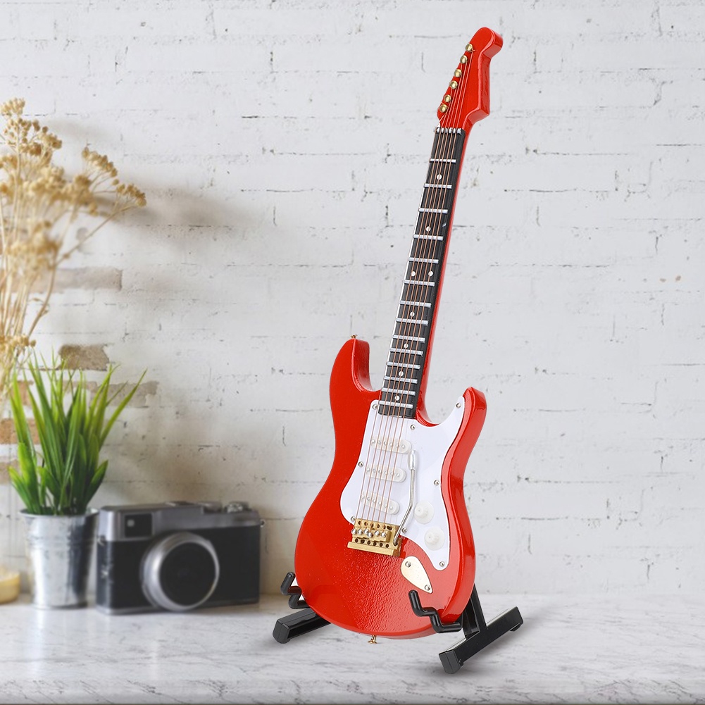 Miniature Red Electric Guitar  - Musical Instrument With A recensie en prijs