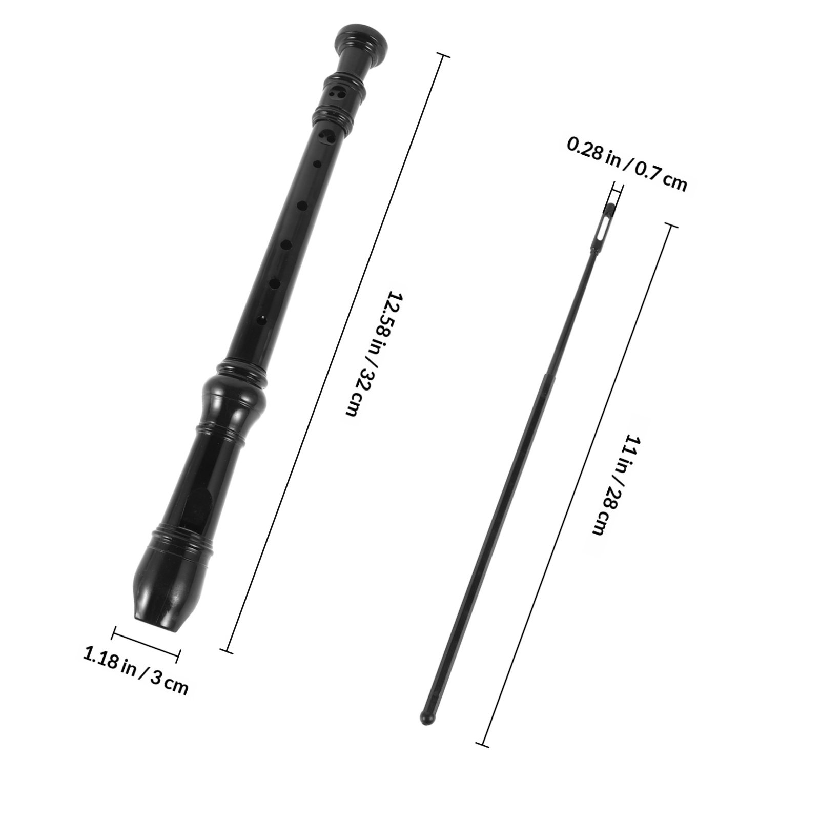 8 Hole Black Soprano Recorder  - Soprano Recorder Plastic recensie en prijs
