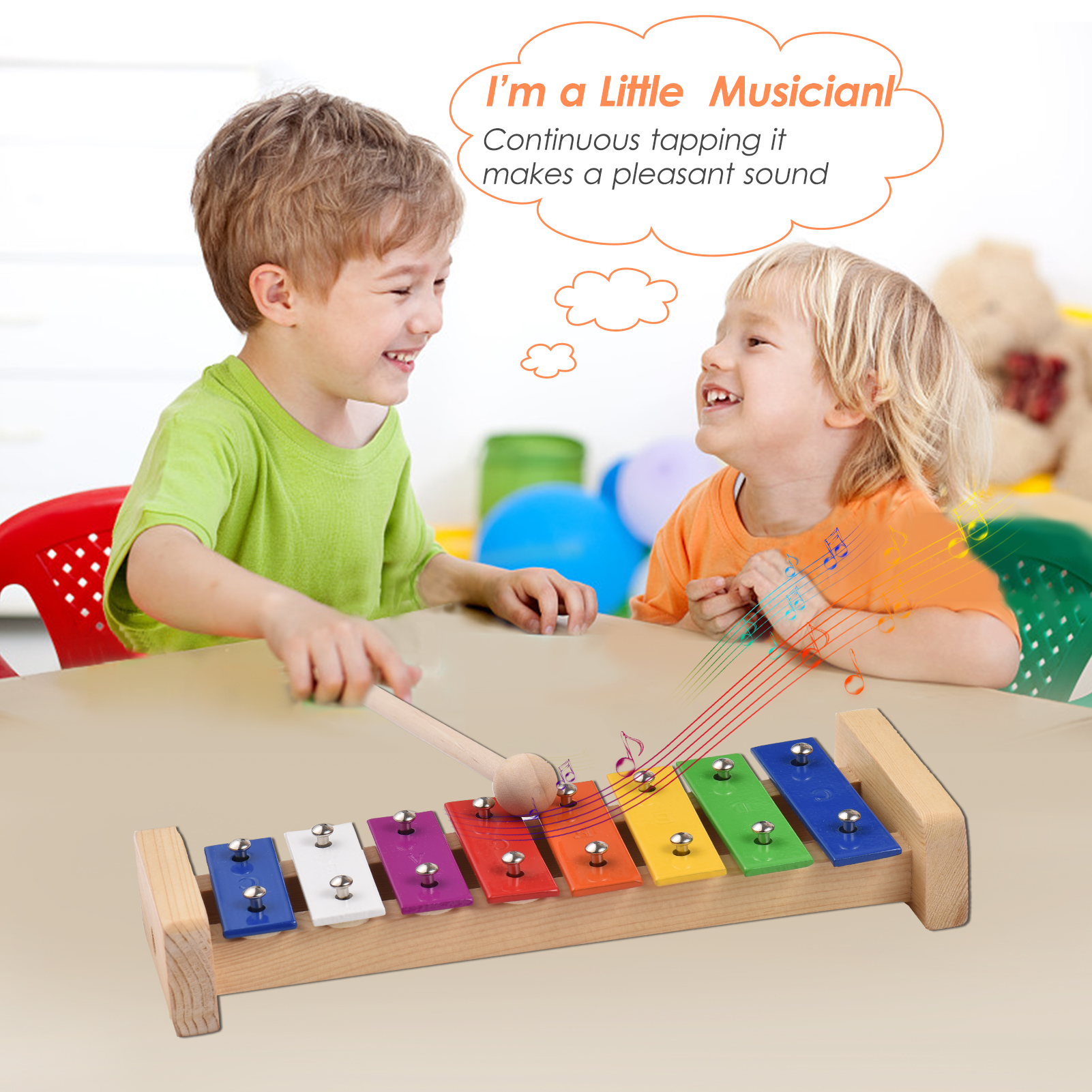 8 Keys Compact Size Xylophone  - Musical Instrument Maraca recensie en prijs