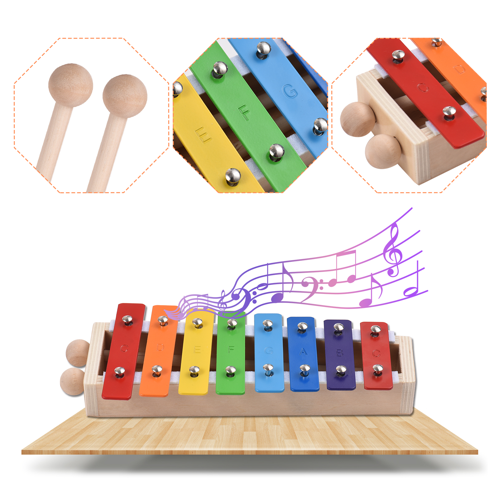 8 Keys Compact Size Xylophone  - Musical Instrument Maraca recensie en prijs