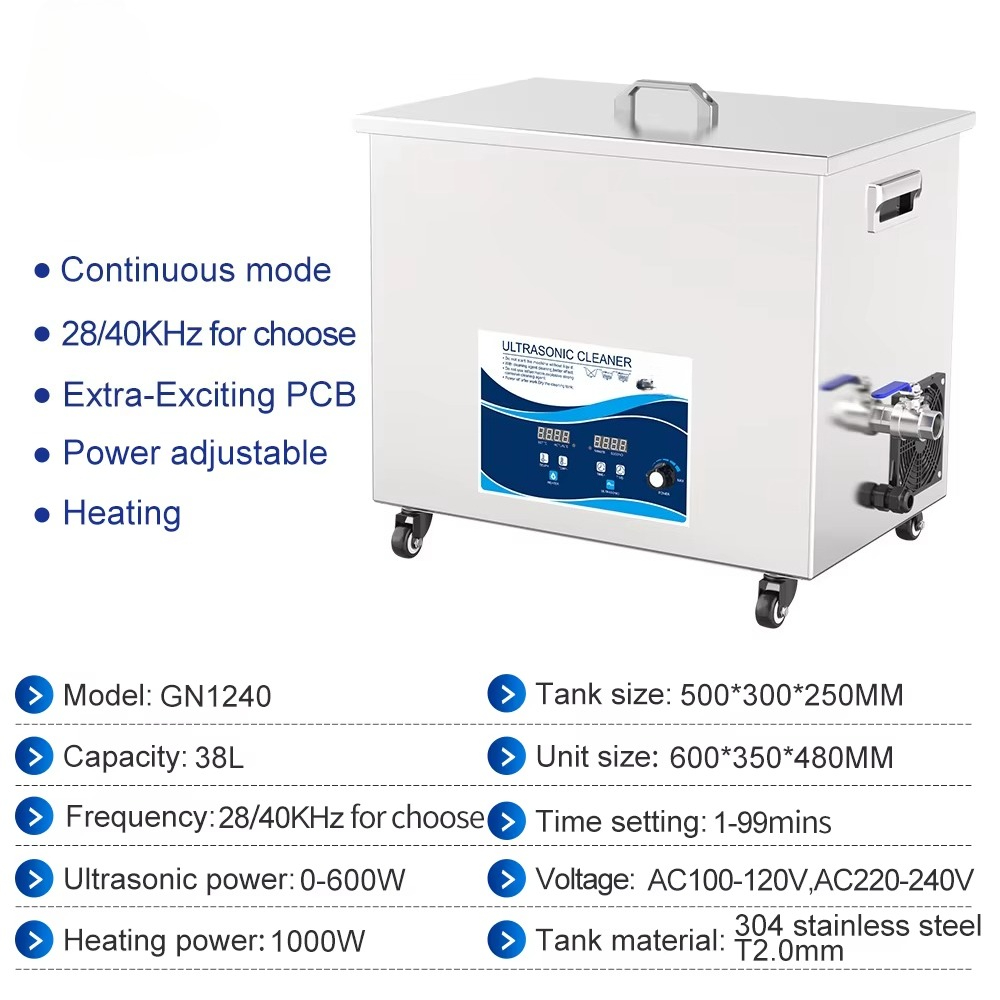 38L Digital Ultrasonic Washer  - Musical Instrument With A recensie en prijs