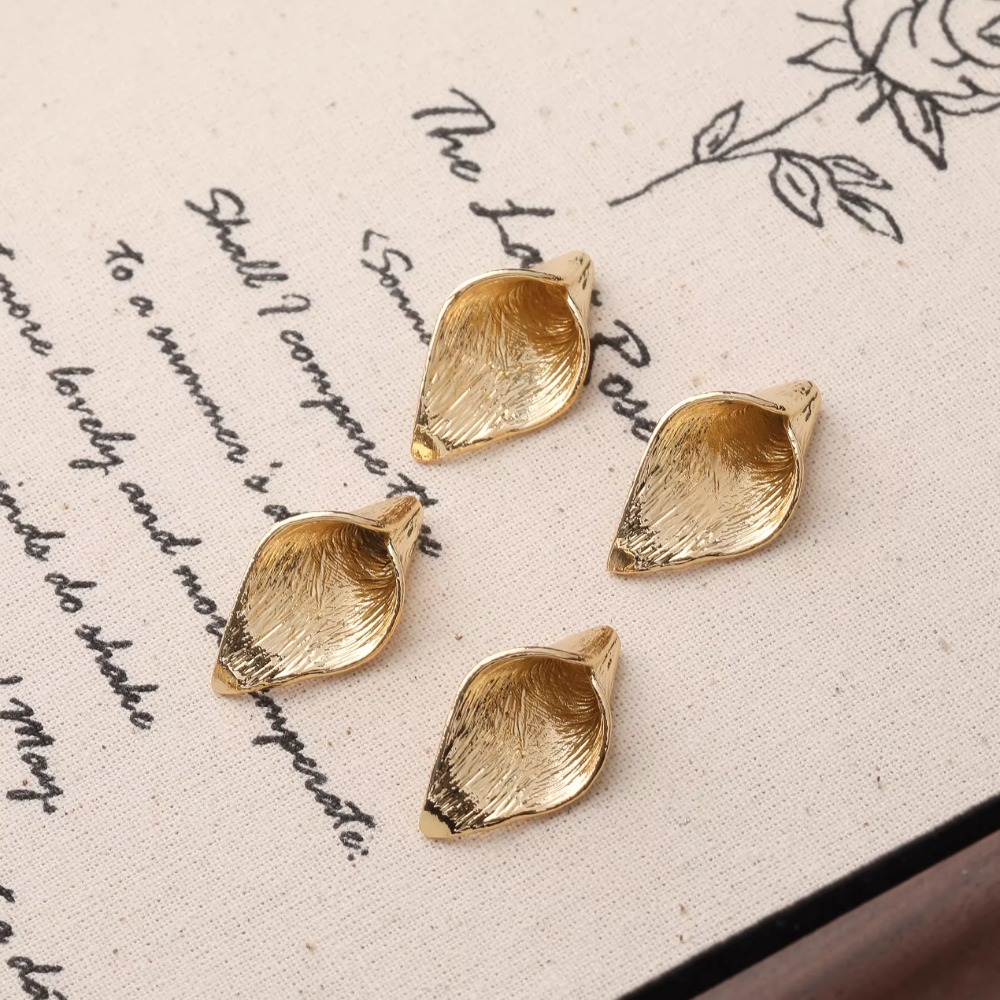 4PCS Dainty Horn Petals Flower - Musical Instrument Jewelry recensie en prijs