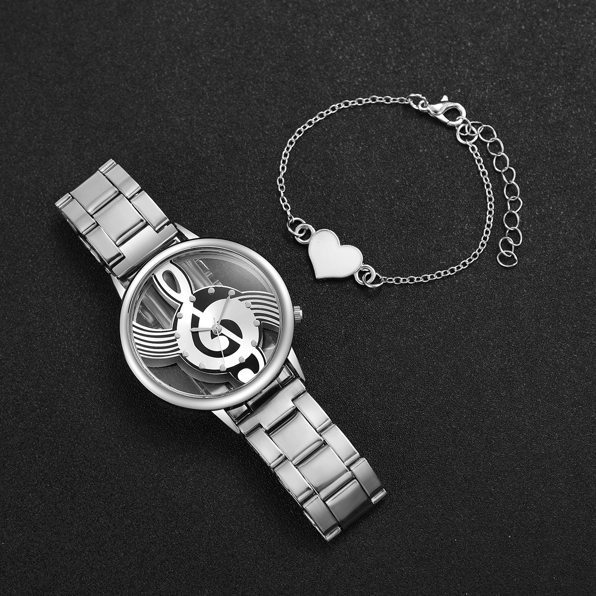 2PCS/Set Fashion Women's Watch - Musical Instrument Jewelry recensie en prijs