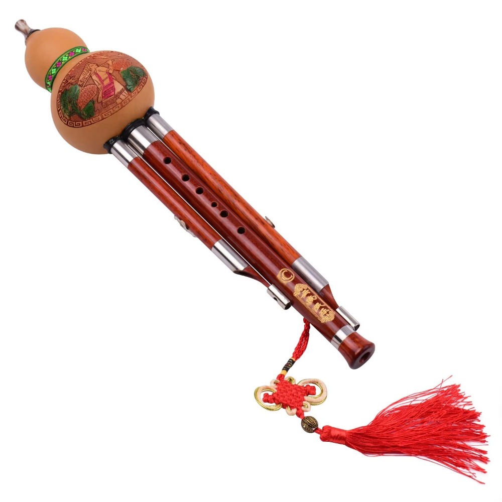 3-Tone C Key Hulusi Gourd Flut - Musical Instrument With A recensie en prijs