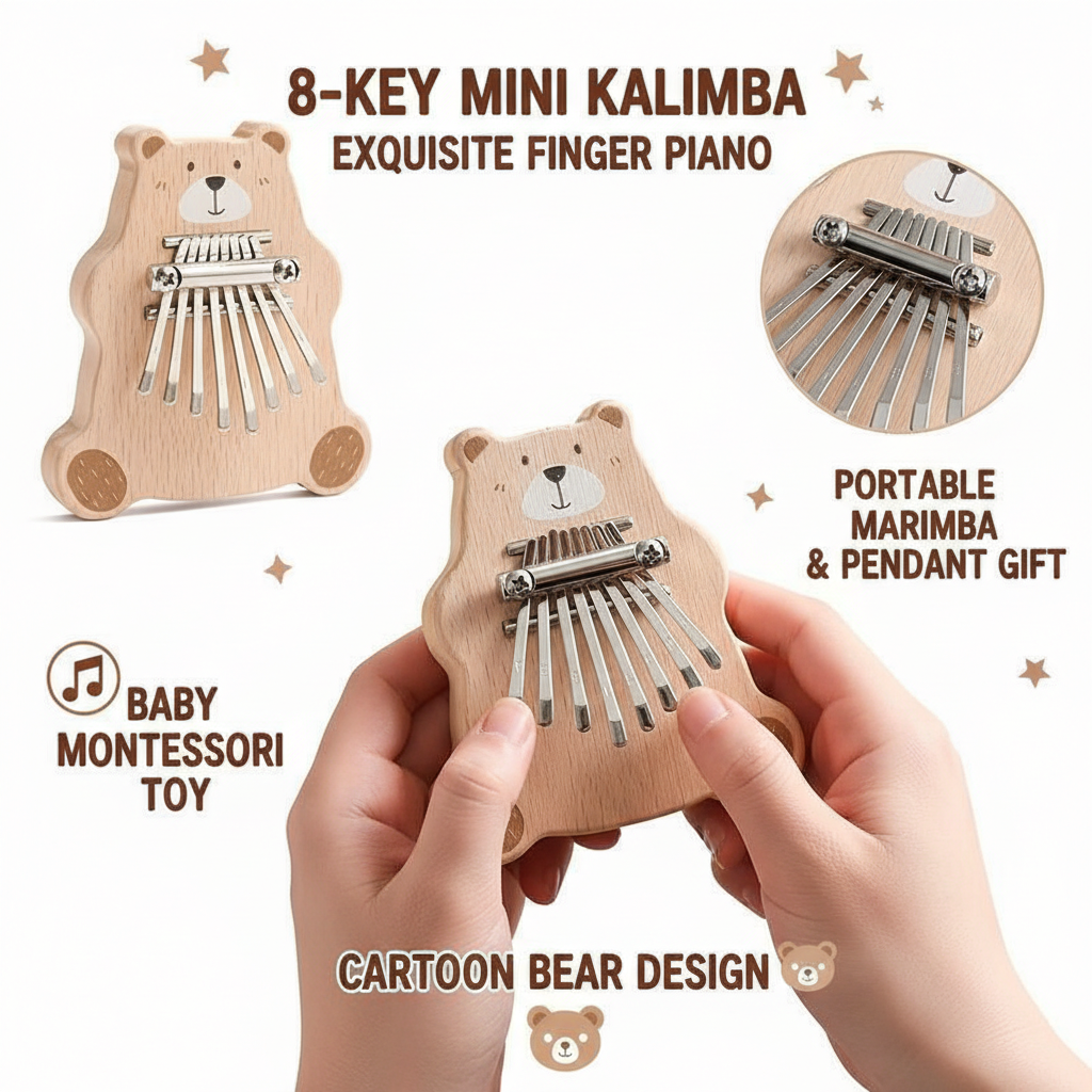 8 Key Mini Kalimba Portable Th - A Musical Instrument With Keys recensie en prijs