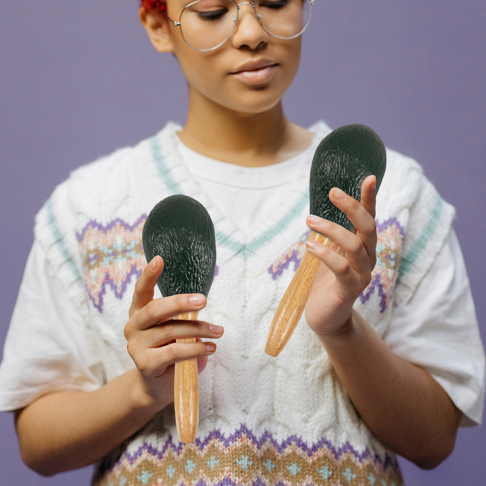 Fruit Shaped Avocado Maracas M - Musical Instrument Maraca recensie en prijs