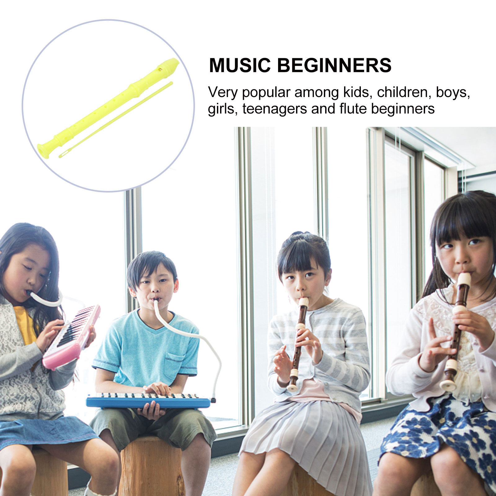 1Set Children Soprano Recorder - Soprano Recorder Plastic recensie en prijs