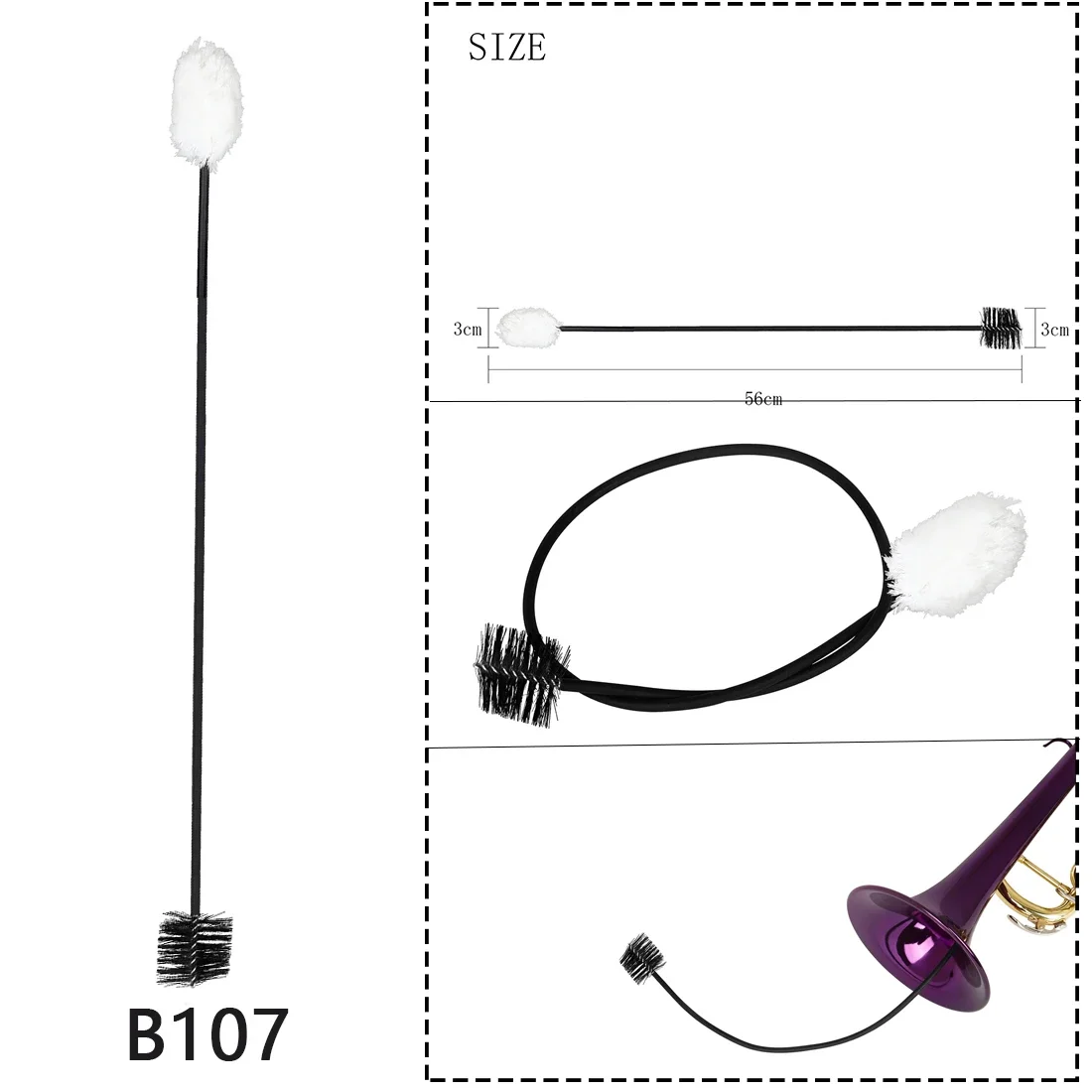Instrument Ceaning Brush Colou - Musical Instrument Cornet recensie en prijs