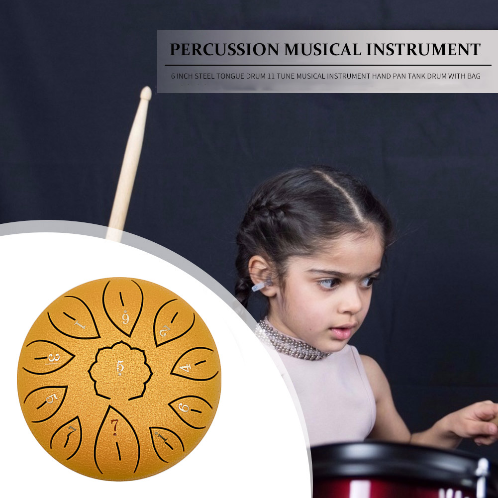 Glucophone Steel Tongue Drum 6 - Musical Instrument Percussion recensie en prijs
