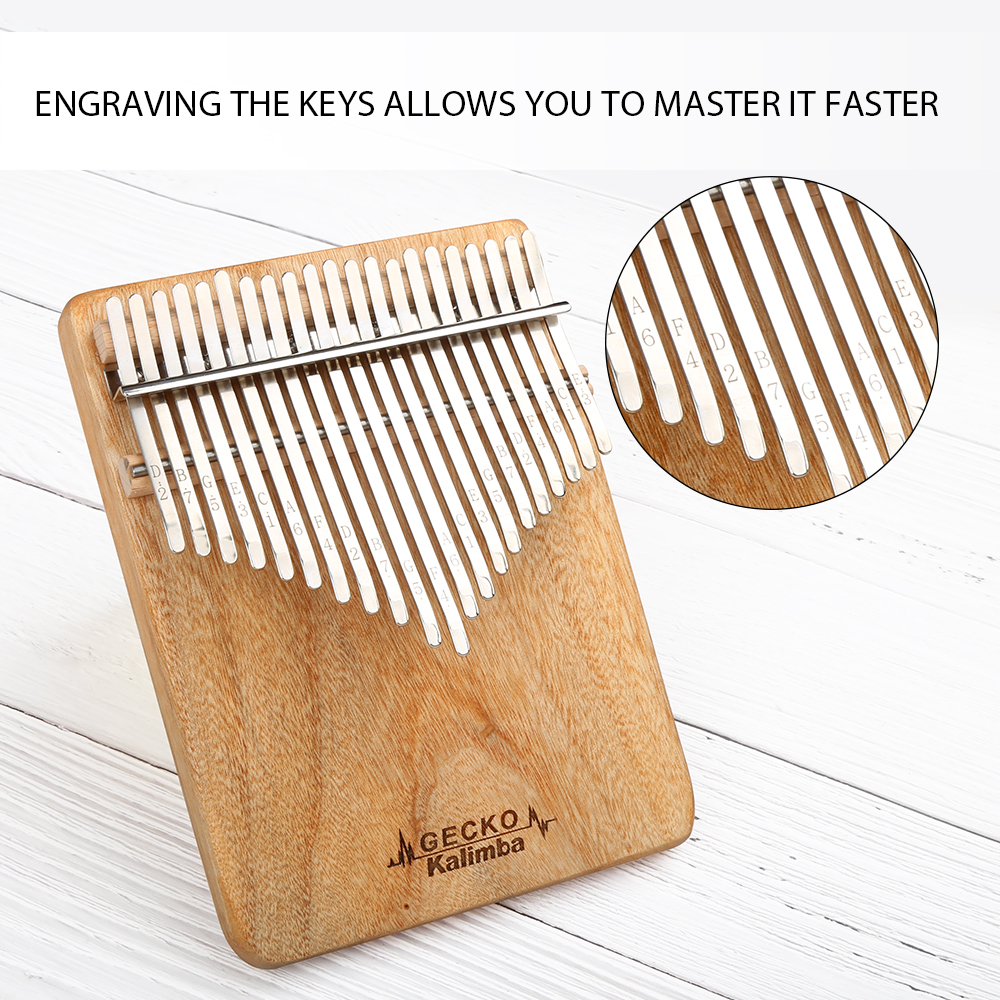 GECKO Kalimba 21-Key Camphor W - A Musical Instrument With Keys recensie en prijs