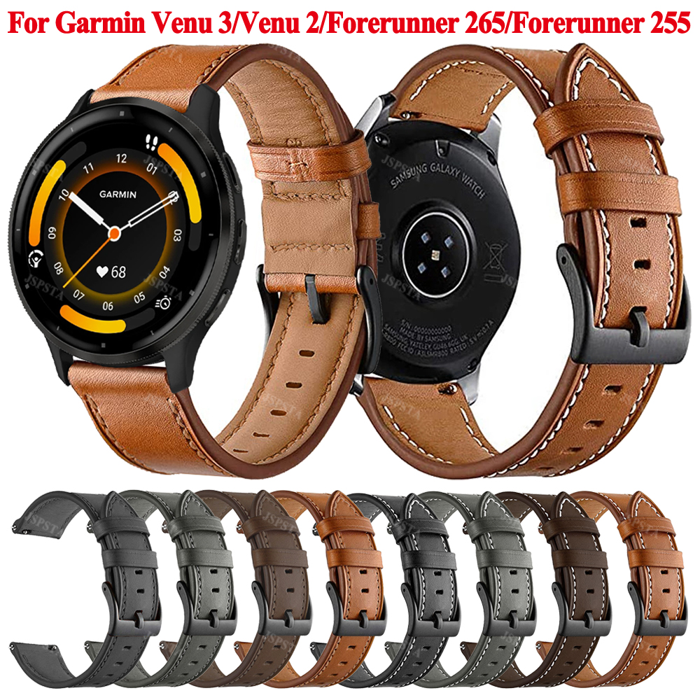 22mm Leather Strap For Garmin  - Musical Instrument Jewelry recensie en prijs