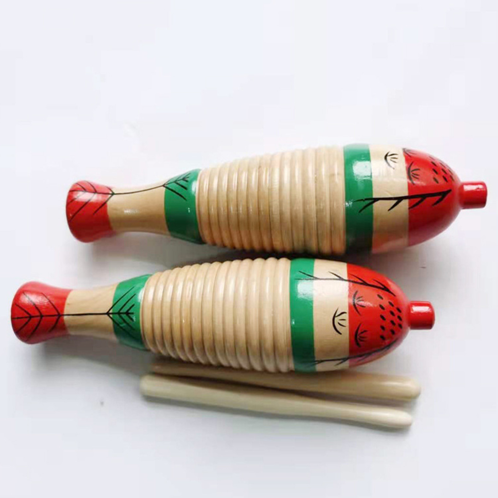 Colorful Fish Shaped Wooden Gu - Guiro Scraper Instrument recensie en prijs