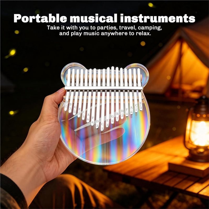 17 Key Clear Acrylic Kalimba T - A Musical Instrument With Keys recensie en prijs
