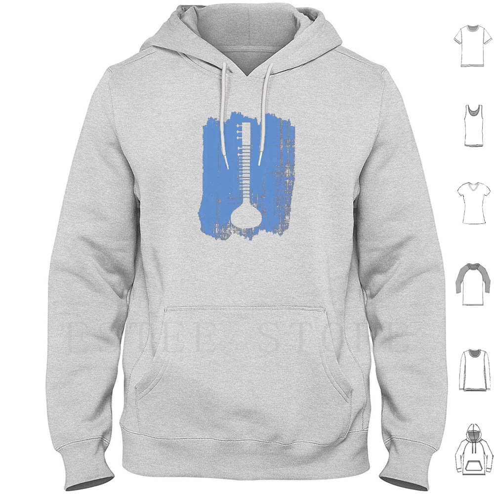Indian Sitar Hoodies Idea Ukul - Musical Instrument Sitar recensie en prijs