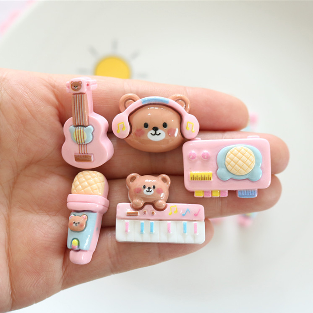 10PCS Shiny Bear Musical Instr - Musical Instrument Jewelry recensie en prijs