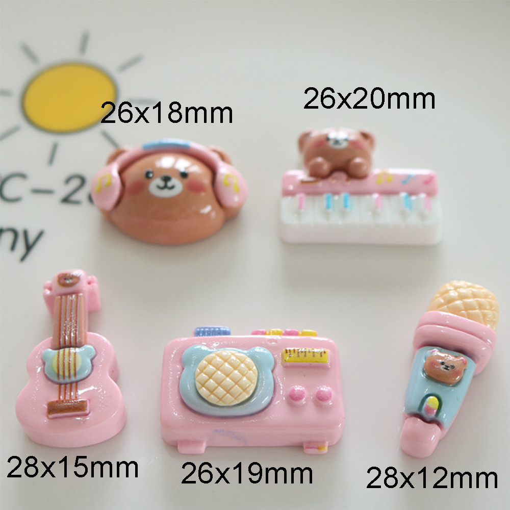 10PCS Shiny Bear Musical Instr - Musical Instrument Jewelry recensie en prijs