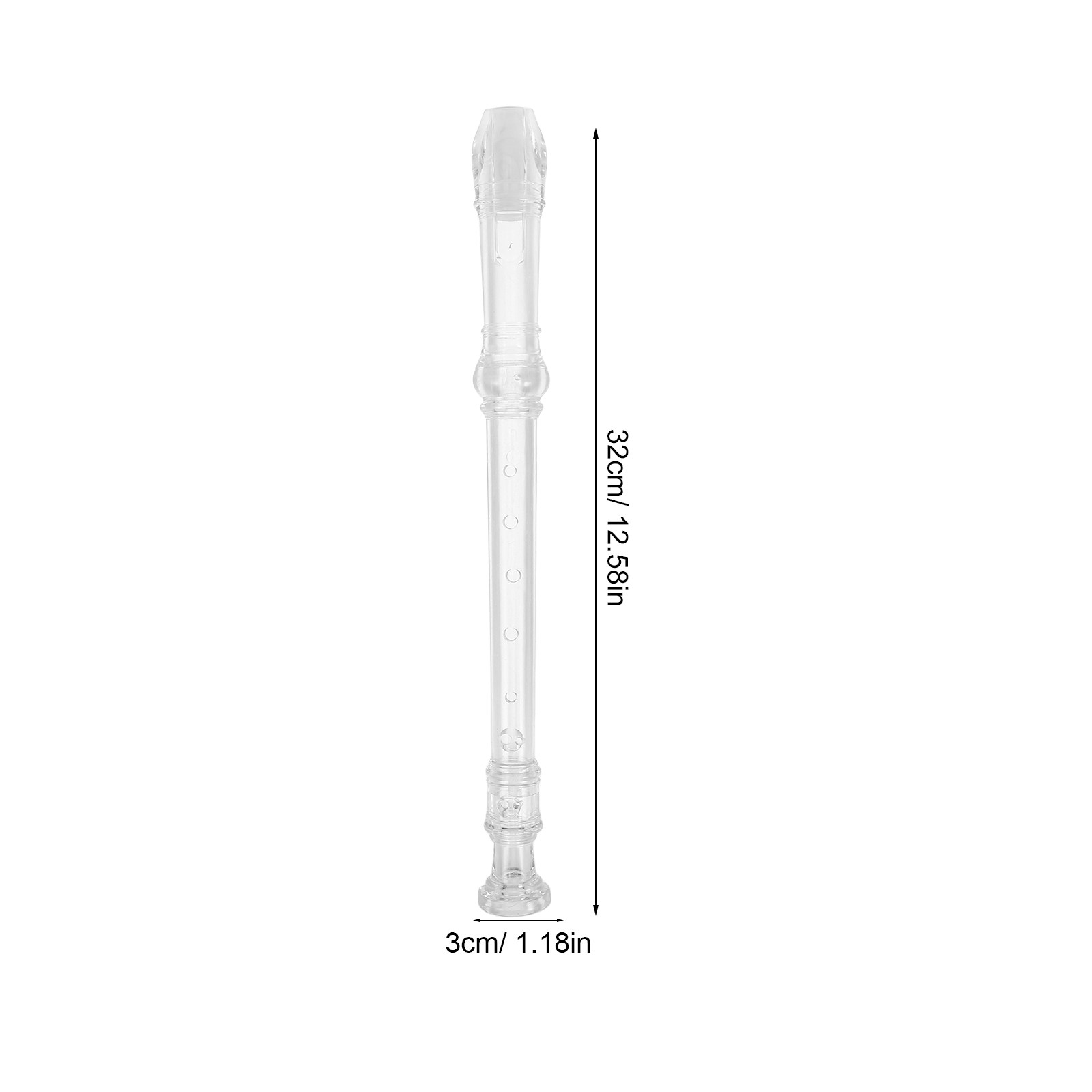 1Set 8-Hole Transparent Sopran - Soprano Recorder Plastic recensie en prijs