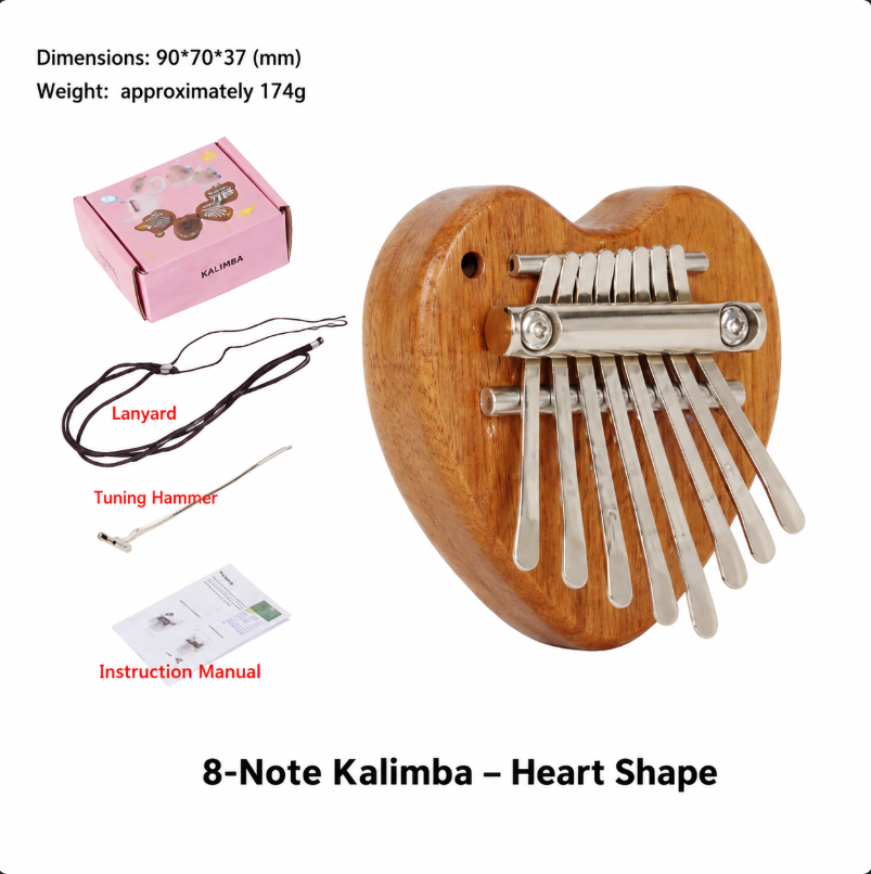 8 Keys Mini Kalimba Wooden Thu - A Musical Instrument With Keys recensie en prijs