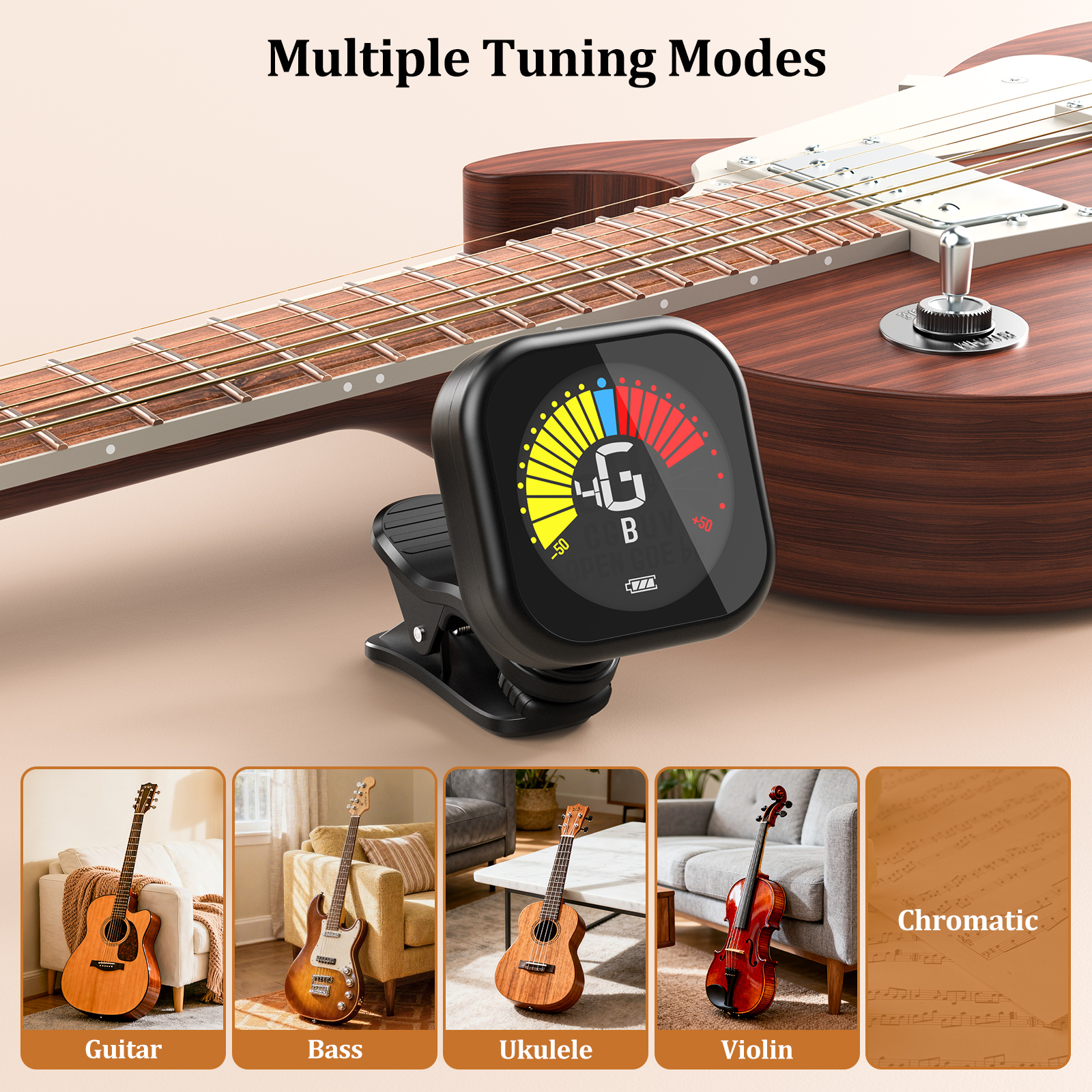 New Bee Guitar Tuner Clip-On C - Musical Instrument Cello recensie en prijs
